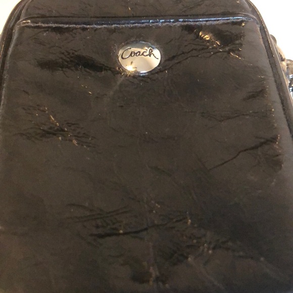 Coach Patent Leather Mini Wristlet in Black - Picture 3 of 5